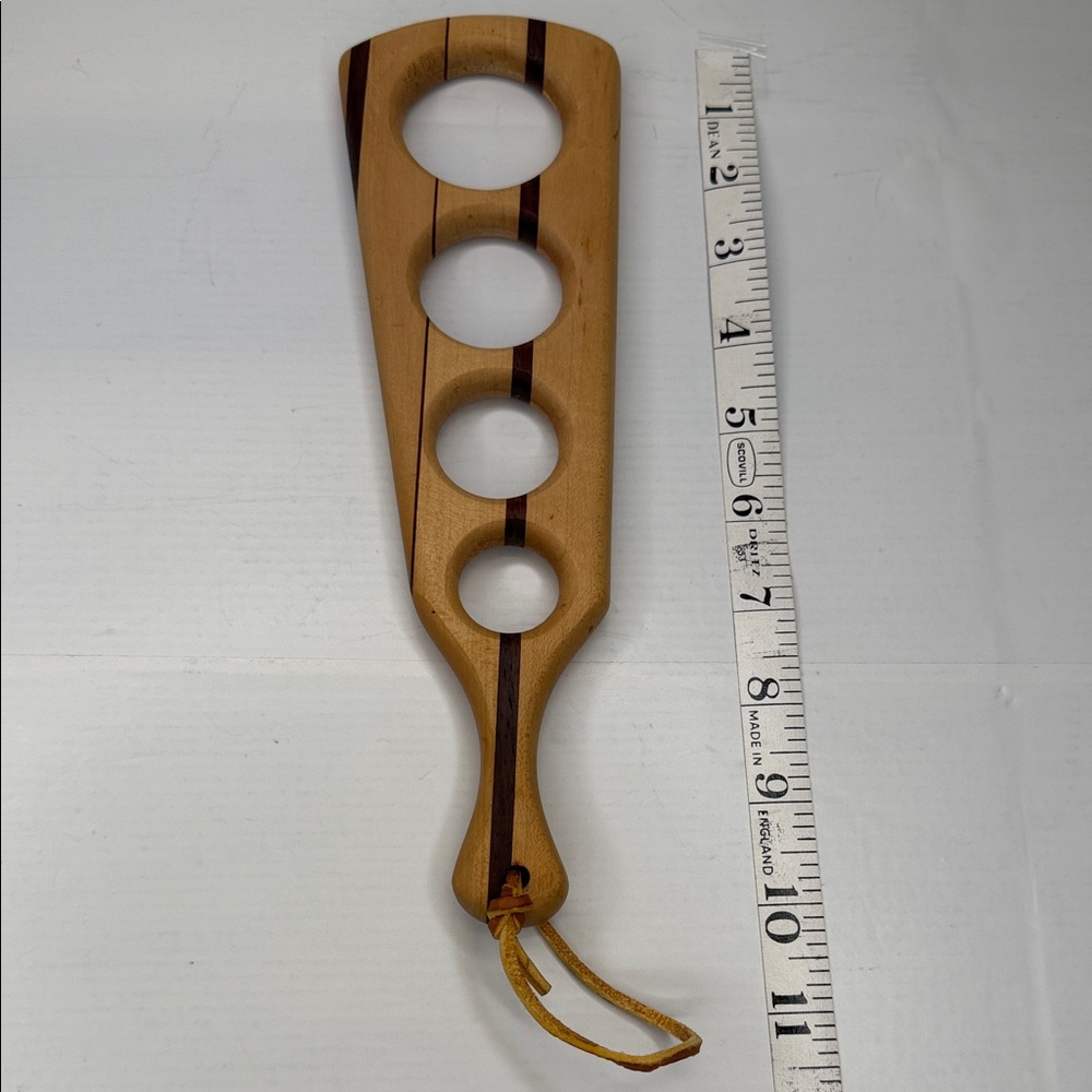 Vintage Wooden Paddle Spaghetti Measurer